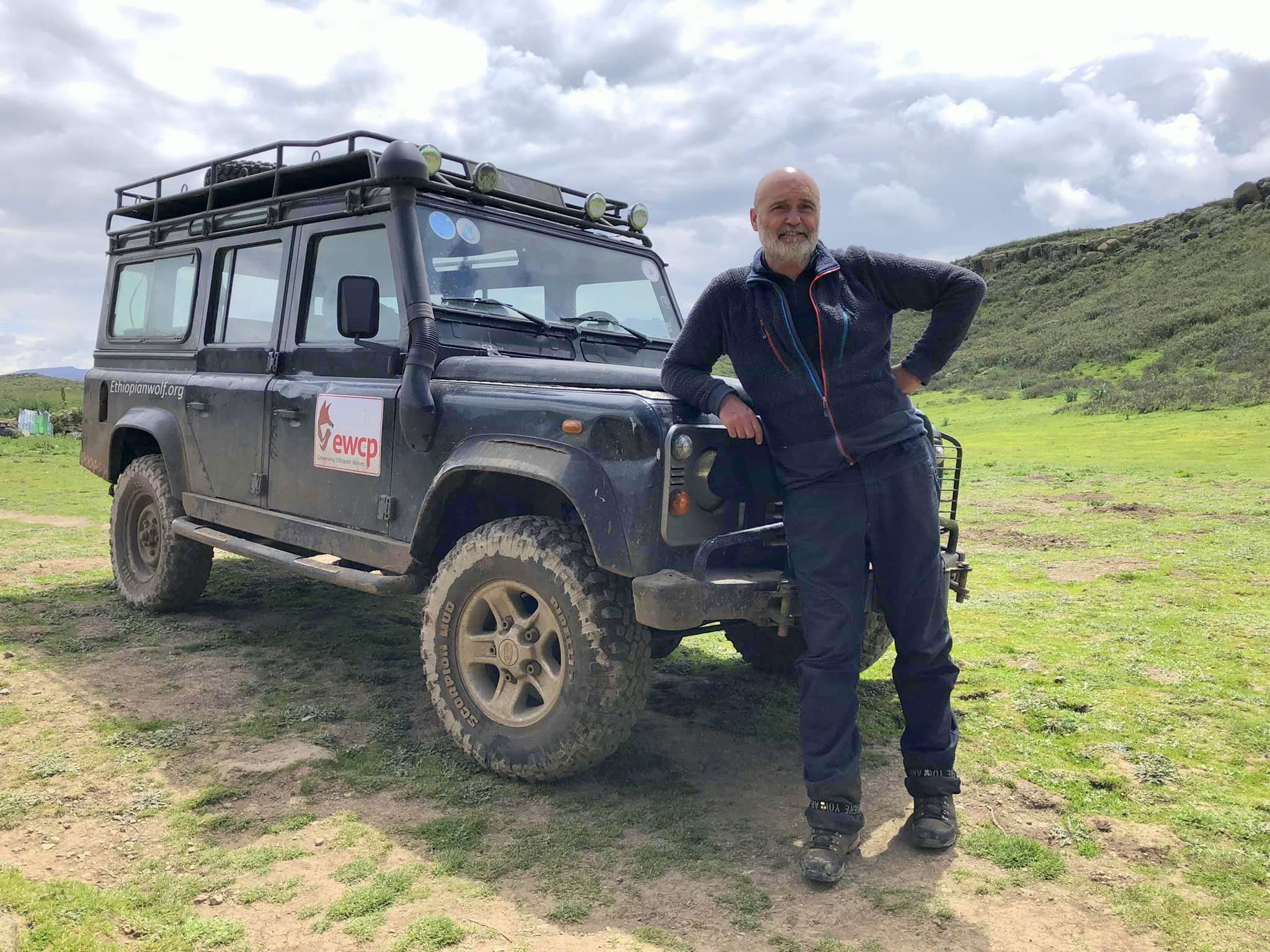 Eric Bedin in Web Valley, Bale Mountains National Park.